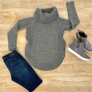 Cynthia Rowley Cowl Sweater with Side Zippers